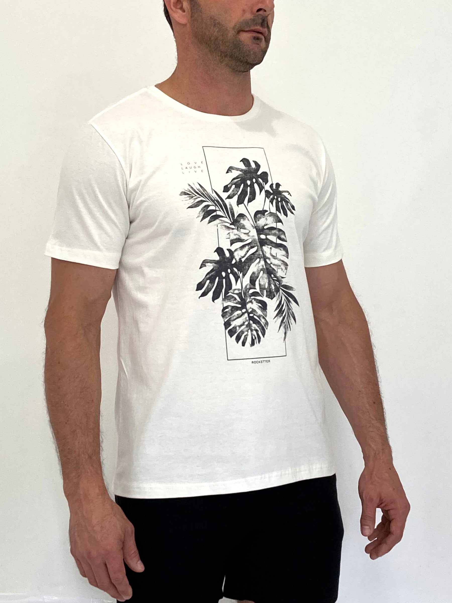 Camiseta Estampada Tropical